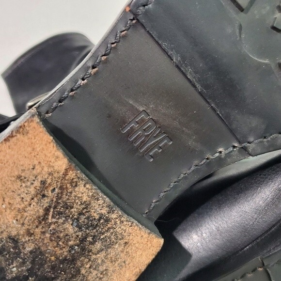 Frye Natalie Engineer Leather Boots Size 9 - Picture 7 of 16